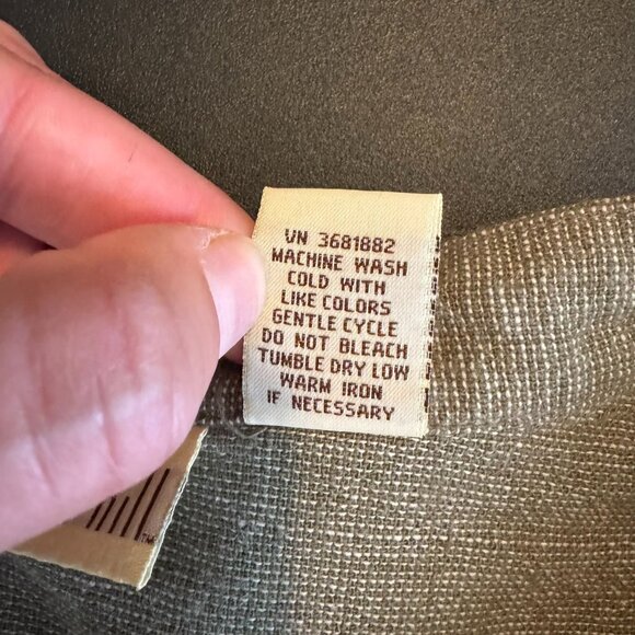 Vintage Linden Hill Tan Linen-Blend Button-Up Blouse Jacket, Lagenlook, Size 3x - Picture 5 of 7